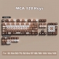 Sushi Roll 104+34 / 54 MDA/Cherry/MCA Profile Keycap Set Cherry MX PBT Dye-subbed for Keyboard